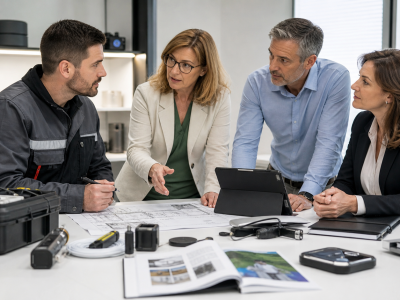 Atelier professionnel Viva Protect avec experts comparant des solutions de lutte antiparasitaire